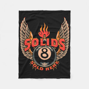 8-ball Billiards Solids Sold Here  Fleece Blanket