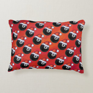 8 Ball Christmas Decorative Cushion