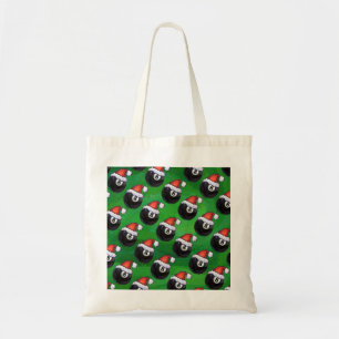 8 Ball Christmas Green Tote Bag