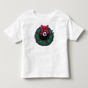 8 Ball Christmas Wheath Red Toddler T-Shirt