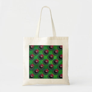 8 Ball Christmas Wreath Green Tote Bag