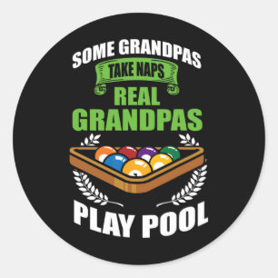 8 Ball Eight Ball - Funny Pool Billiards Classic Round Sticker