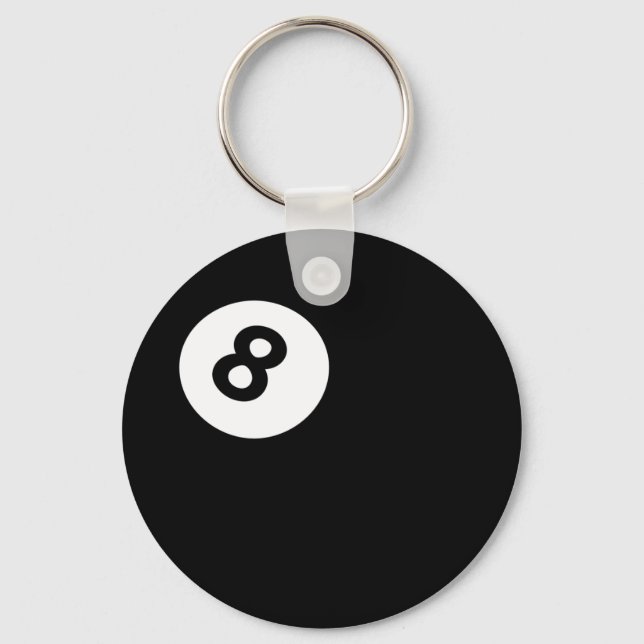 8 ball key ring (Front)