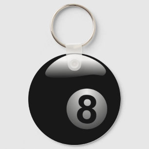 8 ball key ring