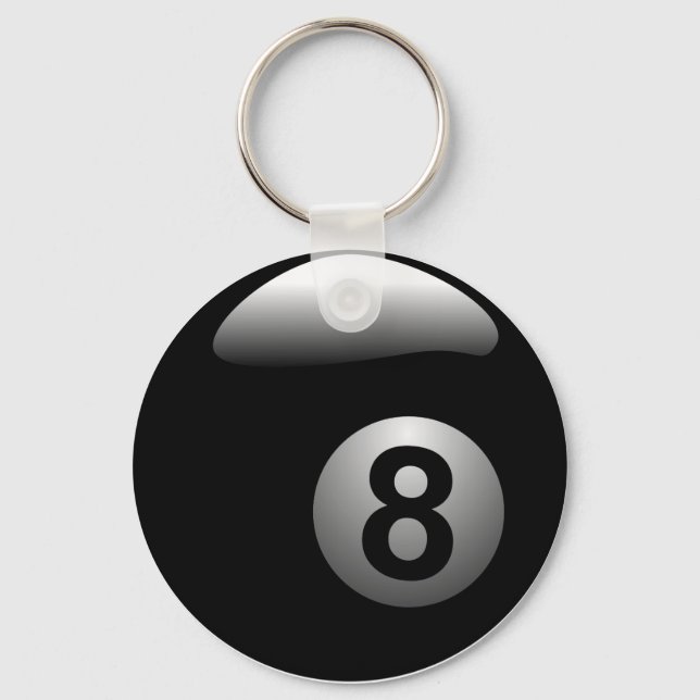 8 ball key ring (Front)