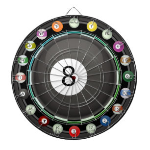 8-Ball Multi-Target 20 Count Dartboard