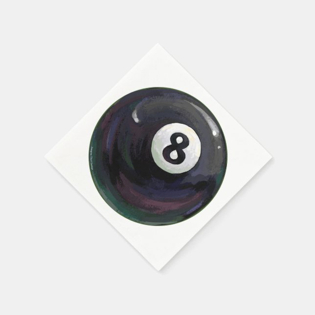 8 Ball Napkin (Corner)