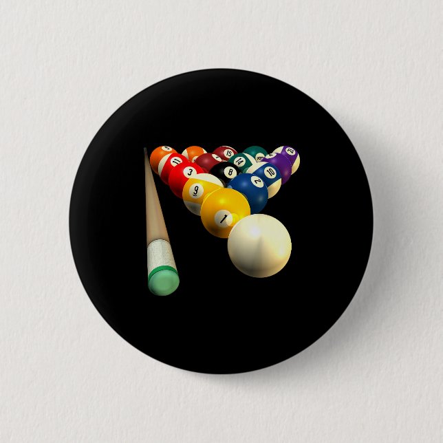 8-ball Ol Team S For Bar League Protecting  6 Cm Round Badge (Front)