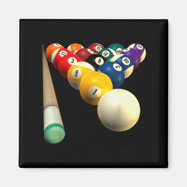 8-ball Ol Team S For Bar League Protecting  Magnet (Front)