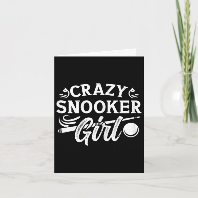 8 Ball Pool Accessories For Adults Crazy Snooker G Card (Front)