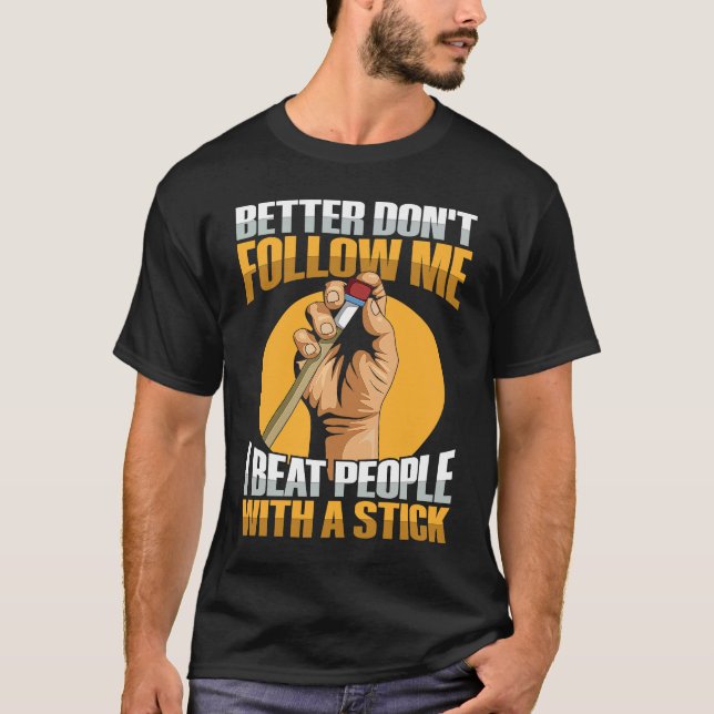 8 ball pool billiard for a Pool player T-Shirt (Front)