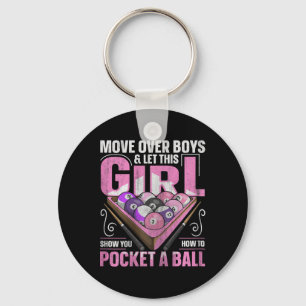 8 Ball Pool Billiard Quote For A Pool Player Girl  Key Ring