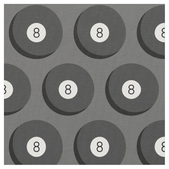 8 Ball Pool Billiards Bar Fabric (Close Up)