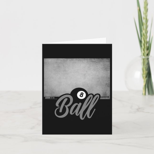 8 Ball Pool Billiards  Card (Front)