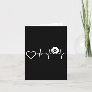 8-ball Pool Billiards - Pool Billiard Heartbeat He Card