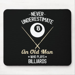 8 Ball Pool Funny Billiards Player Lover Dad Gifts Mouse Mat