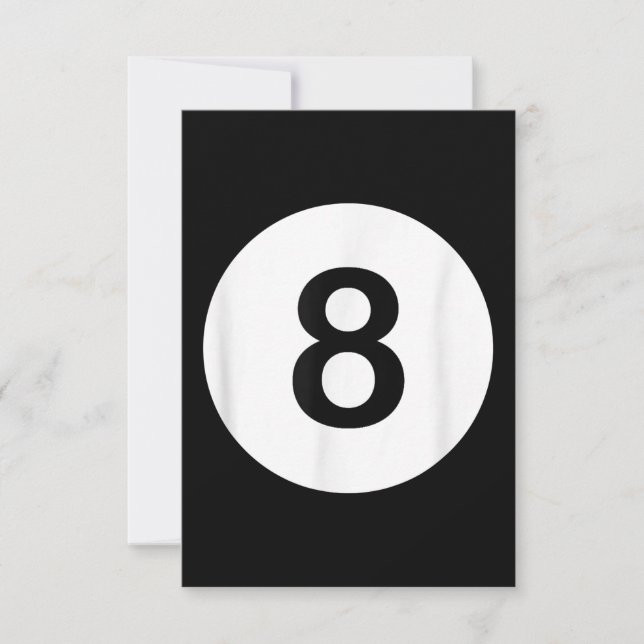 8 Ball Pool Hall Tees, Shark Lover Gift Invitation (Front)
