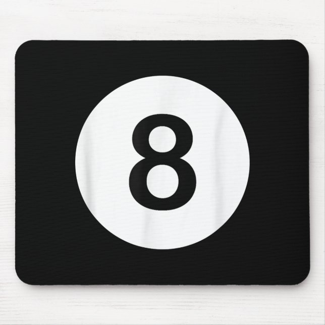 8 Ball Pool Hall Tees, Shark Lover Gift Mouse Mat (Front)