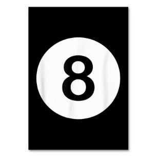8 Ball Pool Hall Tees, Shark Lover Gift Table Number