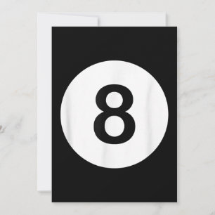 8 Ball Pool Hall Tees, Shark Lover Gift Thank You Card