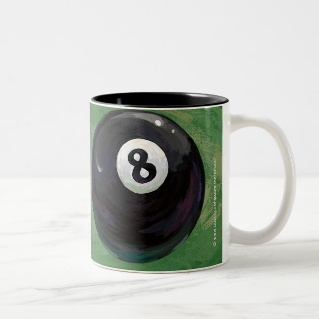 8 Ball Two-Tone Coffee Mug (Right)