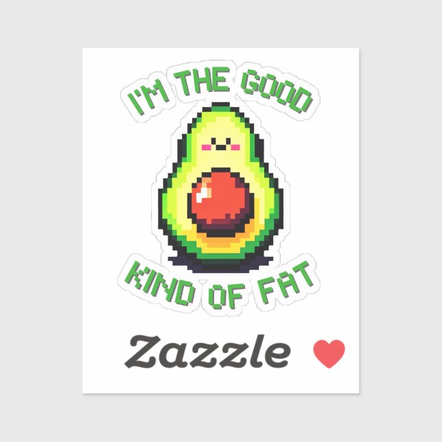 8-Bit Avocado: Retro Humor Meets Health (Sheet)