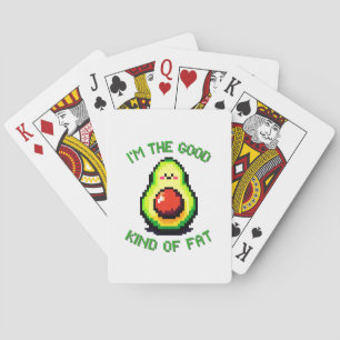 8-Bit Avocado: Retro Humor Meets Health Playing Cards