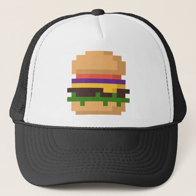 8-bit burger hat (Front)