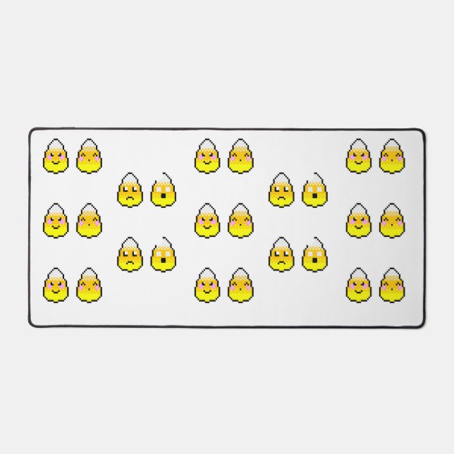 8-Bit Candy Corn Friends Desk Mat (Front)