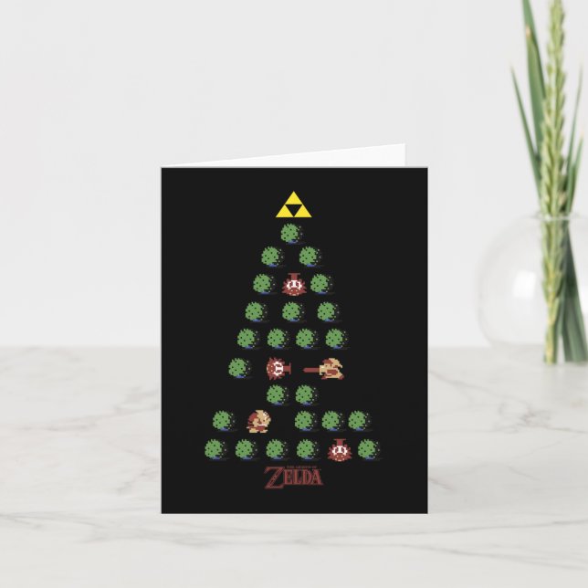 8-bit Christmas Tree  Card (Front)