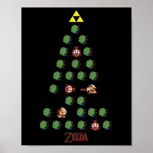 8-bit Christmas Tree  Poster