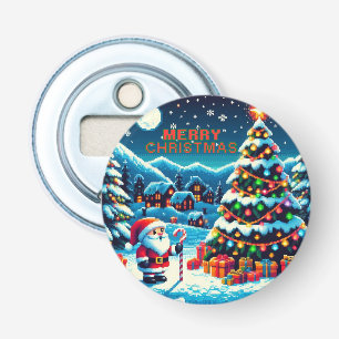 8 bit Christmas tree & Santa Bottle Opener