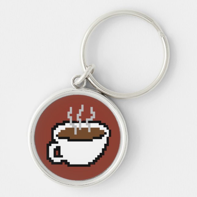 8 Bit Coffee Keychain (Front)