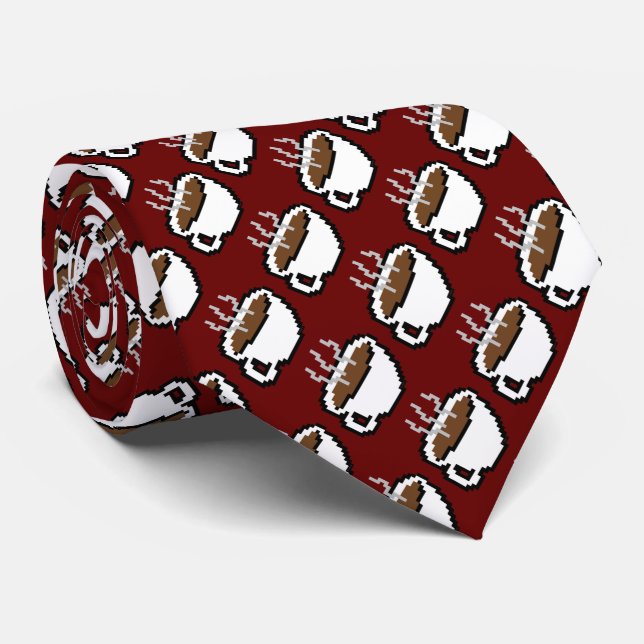 8-bit Coffee Tie (Rolled)