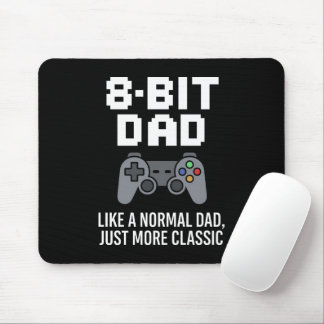 8-Bit Dad Classic Gamer Controller Design Mouse Mat