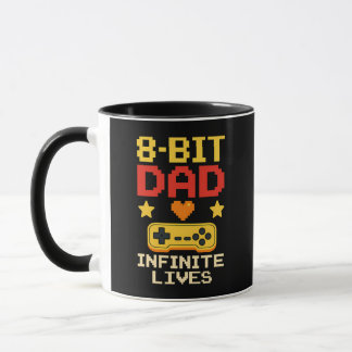 8-Bit Dad with Infinite Lives Mug