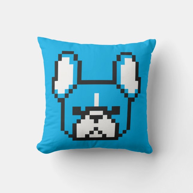 8-bit Frenchie Pillow (Front)