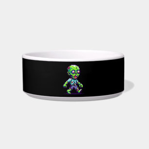 8-bit funny zombie Halloween  Bowl