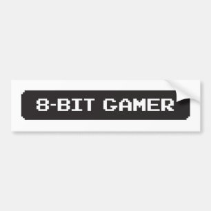 8-bit Gamer Bumber Sticker