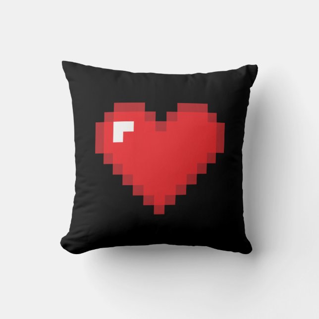 8 Bit Heart Cushion (Front)