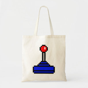 8 Bit Joystick Tote Bag