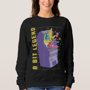 8 Bit Legend Gaming Arcade Machine Bit Concsole Vi Sweatshirt