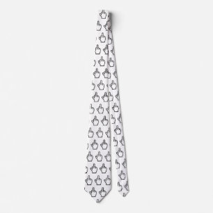 8-Bit Middle Finger Tie