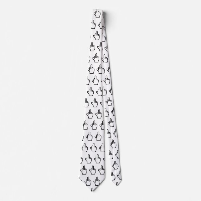 8-Bit Middle Finger Tie (Front)