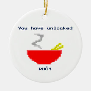 8-Bit Pho Ceramic Tree Decoration