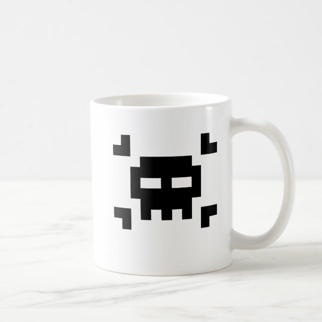 8-Bit Pirate Coffee Mug (Right)