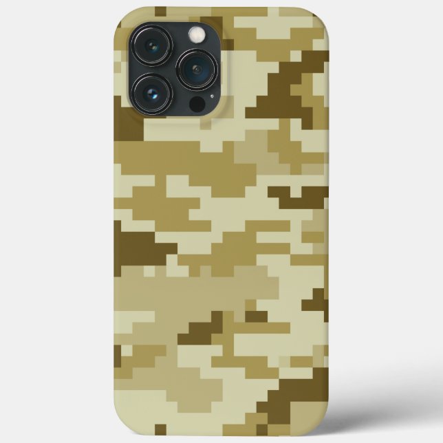 8 Bit Pixel Digital Desert Camouflage / Camo Case-Mate iPhone Case (Back)