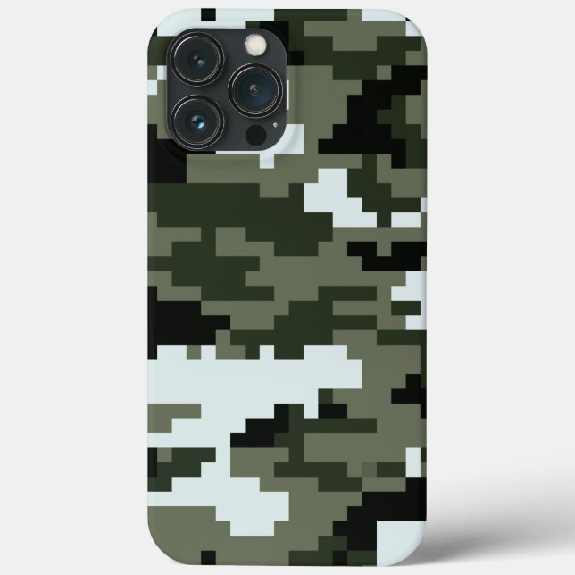 8 Bit Pixel Digital Urban Camouflage / Camo Case-Mate iPhone Case (Back)