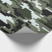 8 Bit Pixel Digital Urban Camouflage / Camo Wrapping Paper (Corner)