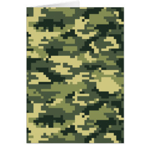 8 Bit Pixel Digital Woodland Camouflage / Camo